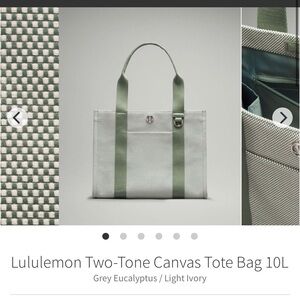 EUC lululemon athletica Two-Tone Canvas Tote Bag - 10L